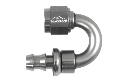 - 6 AN (6AN AN6) фитинг 180° PUSH FIT серия BLACKROCK LAB P06-180-7Ti