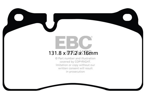 Колодки тормозные DP52070NDX EBC Bluestuff
