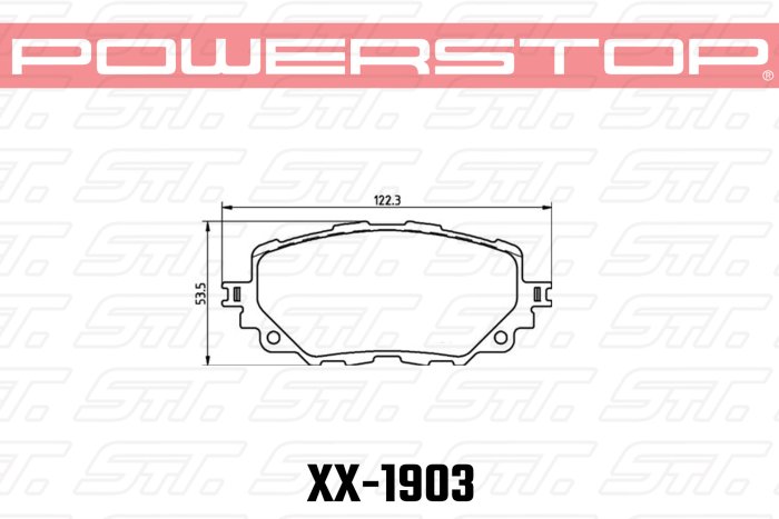 Колодки тормозные 17-1903 PowerStop Z17 передниеMazda MX-5 ND, Fiat 124 Spider (суппорт Nissin)
