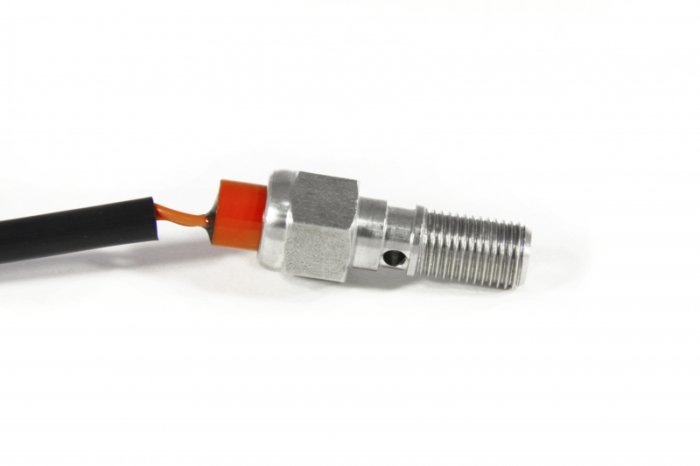 Болт (штуцер) с выключателем стоп сигнала для banjo AN-3, 3/8x24 L=25 нерж сталь Goodridge BL775-03C