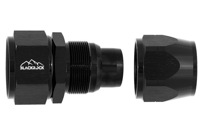 - 20 AN (20AN AN20) фитинг прямой 20 серия Cutter Style, BLACKROCK LAB A20-001-2BK