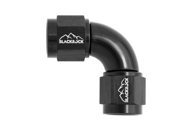 Адаптер М AN08 - М AN08, 90°, алюминий, BLACKROCK LAB, CP-9008BK