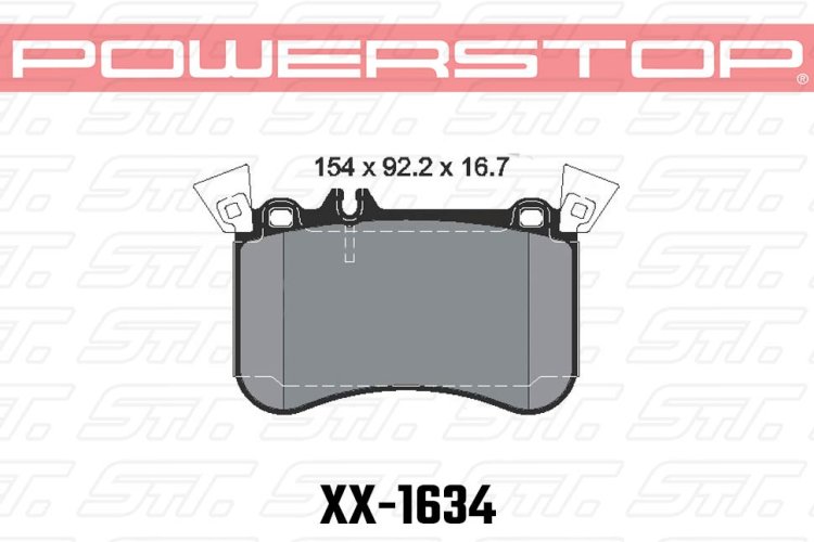 Колодки тормозные 23-1634 PowerStop Z23 переднние MB A45 AMG (W176); CLA 45 AMG (C117); GLA 45