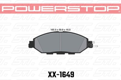 Колодки тормозные 23-1649 PowerStop Z23 передние NISSAN PATHFINDER IV (R52); INFINITI QX60