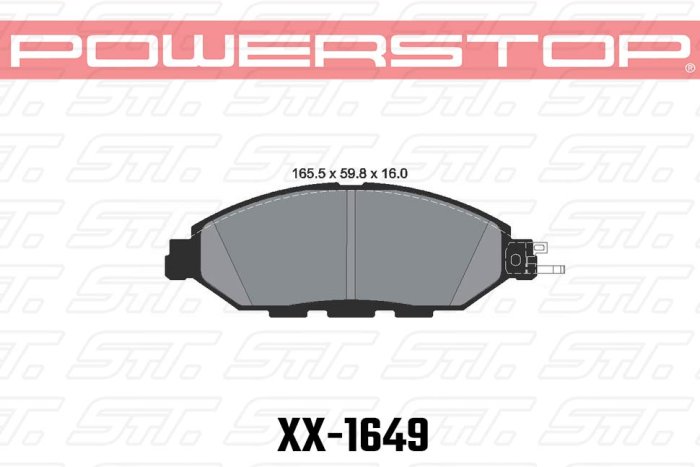 Колодки тормозные 23-1649 PowerStop Z23 передние NISSAN PATHFINDER IV (R52); INFINITI QX60