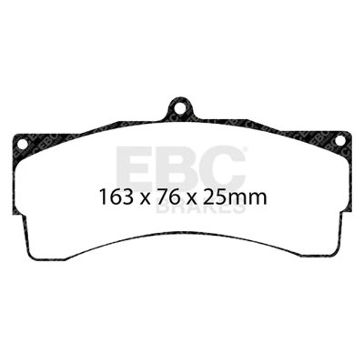 Колодки тормозные DP8033RPX EBC RP-X AP RACING AP Racing CP6230D54; CP9665D54; 25mm