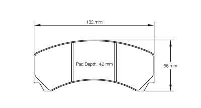 Колодки тормозные 2126-RSL1 PAGID RSL1 AP RACING CP3215D42
