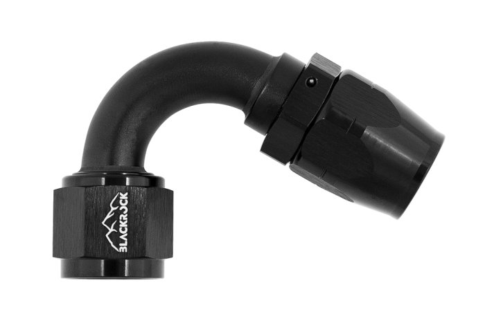 - 10 AN (10AN AN10) фитинг 120°, 20 серия Cutter Style, BLACKROCK LAB ЧЁРНЫЙ, A10-120-2BK