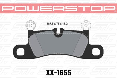 Колодки тормозные 23-1655 PowerStop Z23 задние Porsche 911; Cayenne; Boxter