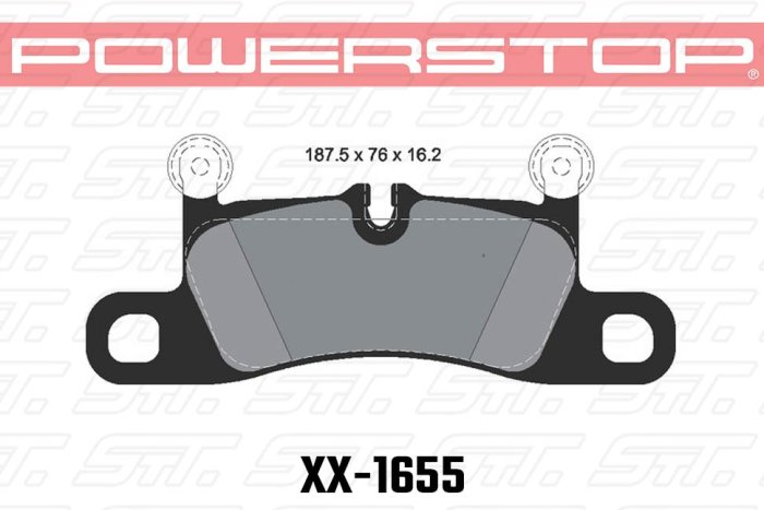 Колодки тормозные 23-1655 PowerStop Z23 задние Porsche 911; Cayenne; Boxter