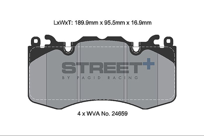 Колодки тормозные T8085SP2001 PAGID STREET+ ; перед RANGE ROVER SPORT; IV; колесо 20" Brembo;