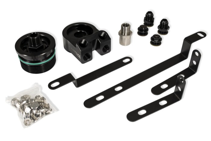 Радиатор масляный 14 рядов установочный комплект VAG EA888 Gen3, GOLF 7 BLACKROCK LAB VW-BCK-0180