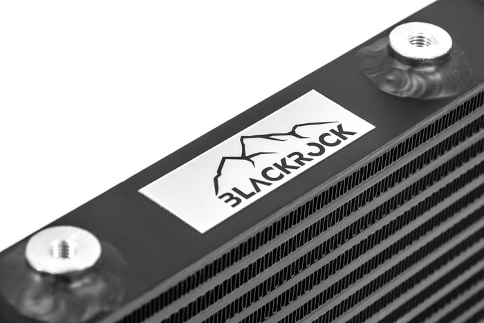 Радиатор масляный 14 рядов; 290 mm; Slimline 10-AN выходы С ДВУХ СТОРОН; BLACKROCK LAB, URS-529B