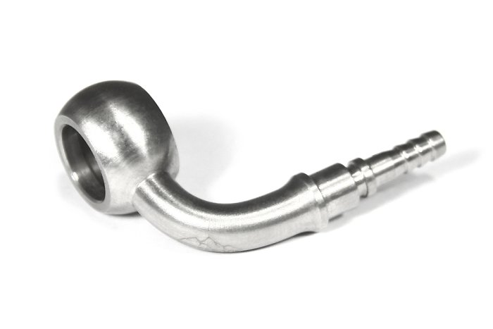 Фитинг banjo d10 mm, 90° D-03 сталь, под опресовку BC03-9D10ST, BLACKROCK LAB