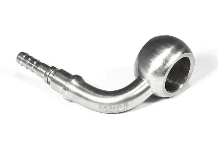 Фитинг banjo d10 mm, 90° D-03 сталь, под опресовку BC03-9D10ST, BLACKROCK LAB