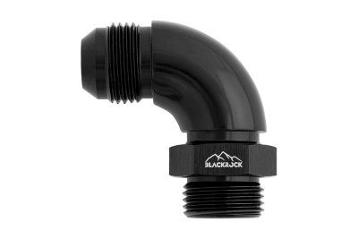Адаптер П ORB AN10 - П AN10, 90°, алюминий, BLACKROCK LAB AN921-10ORB10BK