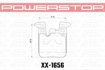 Колодки тормозные 23-1656 PowerStop Z23 задние BMW M4 F82, F32; M3 F80 F30; F20 F22 M-Performance