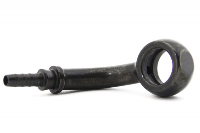Фитинг banjo d10 mm, 70° D-03 нерж. сталь ЧЕРНЫЙ, под опрессовку S5070-03CBK, Goodridge