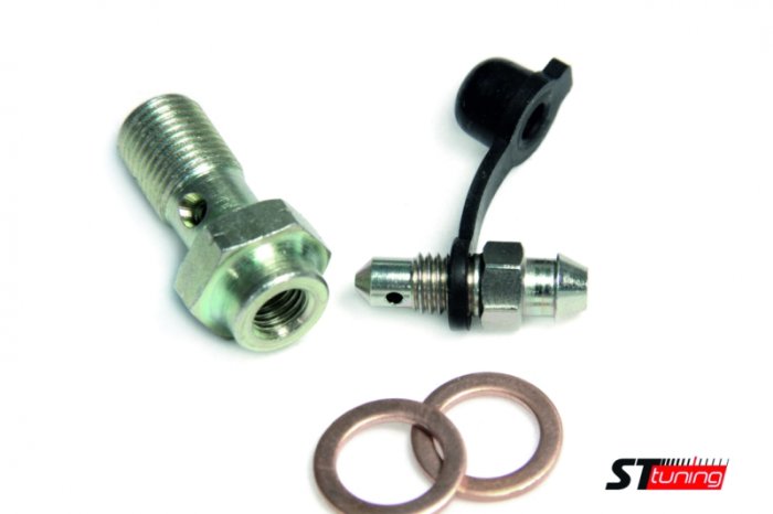 Болт (штуцер) с прокачным штуцером Goodridge для banjo M10x1.25 сталь, 992-32BNZ1