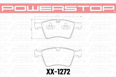 Колодки тормозные 23-1272 PowerStop Z23 передние MB ML W164; R W251 GL W164