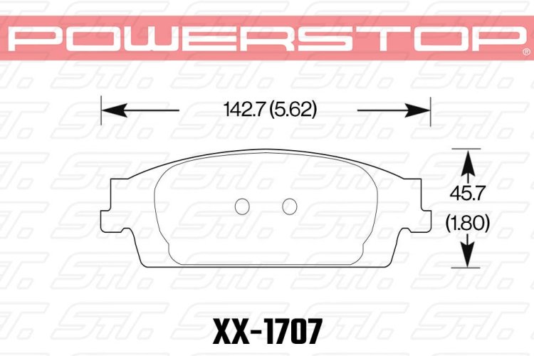 Колодки тормозные 23-1707 PowerStop Z23 задние Cadillac Escalade, Chevrolet TAHOE 2015-20