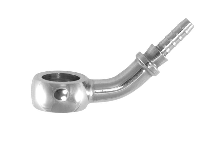 Фитинг banjo d10 mm, 45° D-03 нерж. сталь, под опрессовку S5094-03C, Goodridge