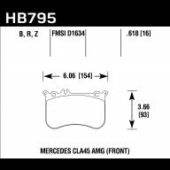Колодки тормозные HB795Z.618 HAWK PC переднние MB A45 AMG (W176); CLA 45 AMG (C117); GLA 45 - Колодки тормозные HB795Z.618 HAWK PC переднние MB A45 AMG (W176); CLA 45 AMG (C117); GLA 45