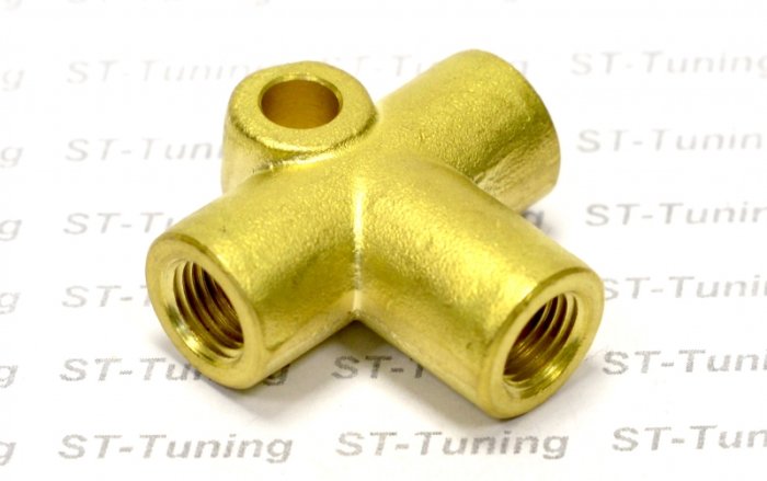 Тройник Goodridge М-М-М (3/8X24) AN03, 2203-03B