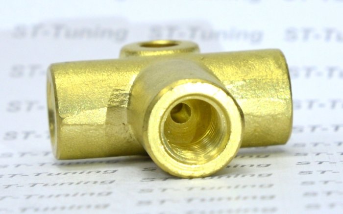 Тройник Goodridge М-М-М (3/8X24) AN03, 2203-03B