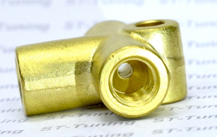 Тройник Goodridge М-М-М (3/8X24) AN03, 2203-03B