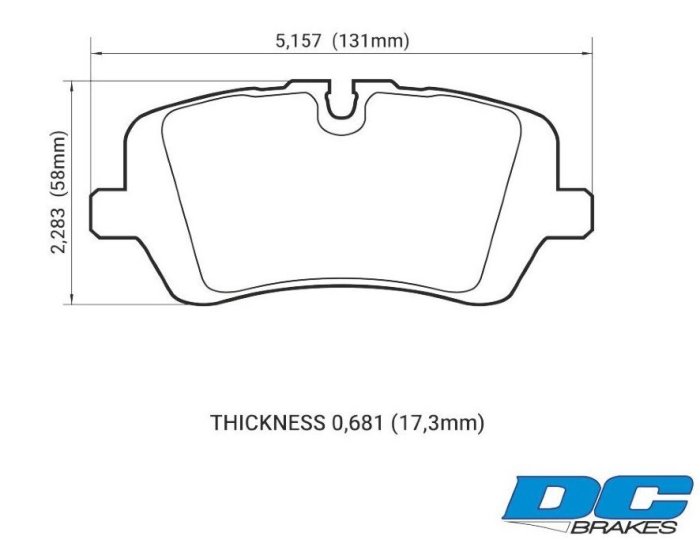 Колодки тормозные DC1692R17 DC Brakes Street HD+,  задние RANGE ROVER SPORT; IV; DISCOVERY V; 