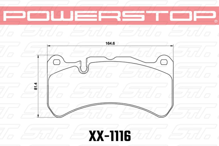Колодки тормозные 23-1116 PowerStop Z23 передние Maserati Levante; Alfa Romeo Giulia, Stelvio