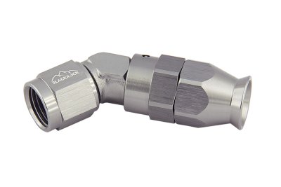 - 6 AN (6AN AN6) фитинг 45° алюминий BLACKROCK LAB T06-045-6Ti тефлоновый шланг (600 серия)