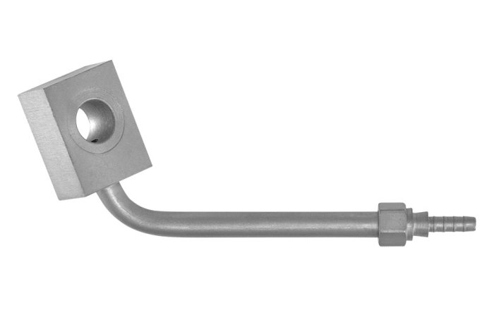Фитинг banjo d10 mm, 70°, влево, длинный D-03 сталь, под опрессовку S507065L-03LZ1, Goodridge