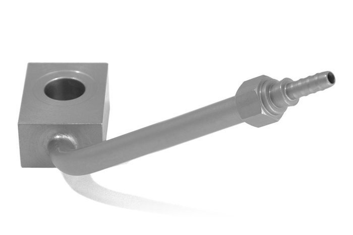 Фитинг banjo d10 mm, 70°, влево, длинный D-03 сталь, под опрессовку S507065L-03LZ1, Goodridge