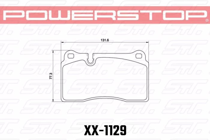 Колодки тормозные 23-1129 PowerStop Z23 перед MMC LANCER EVO V-X; SUBARU WRX STI