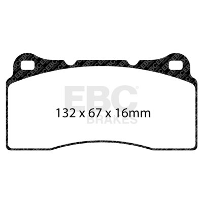 Колодки тормозные DP81110RPX EBC RP-X Brembo 4 порш. зад NISSAN GTR R35