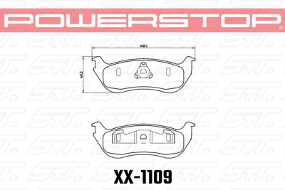 Колодки тормозные 23-1109 PowerStop Z23 задние Ford Explorer