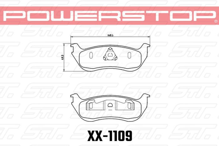 Колодки тормозные 23-1109 PowerStop Z23 задние Ford Explorer