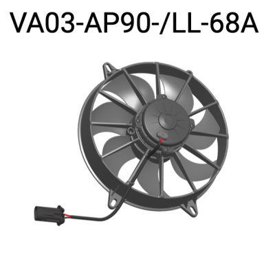 Вентилятор втягивающий (за радиатором) 11&quot; (280mm) 2720 м3/ч SPAL VA03-AP90/LL-68A