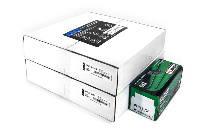 КОМПЛЕКТ ПЕРЕДНИЙ Тормозные диски DC Brakes+колодки HAWK  Toyota LC200, Lexus LX570 до 2015,340x32мм