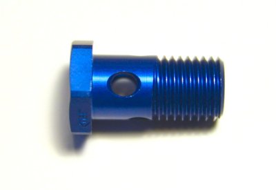 Болт (штуцер) для banjo M14 х 1,5 mm алюминий Goodridge 992-06-M14DBU Garrett (подача воды)