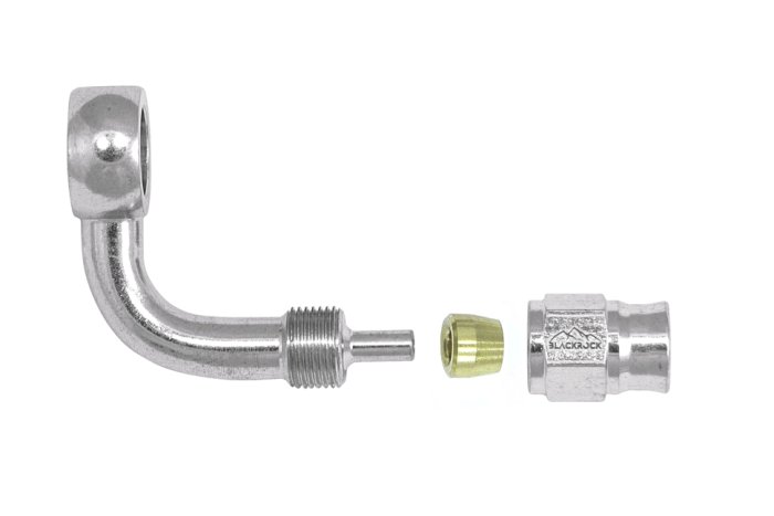 Фитинг banjo d10 mm, 90° D-03 нерж. сталь B03-4D10, BLACKROCK LAB 