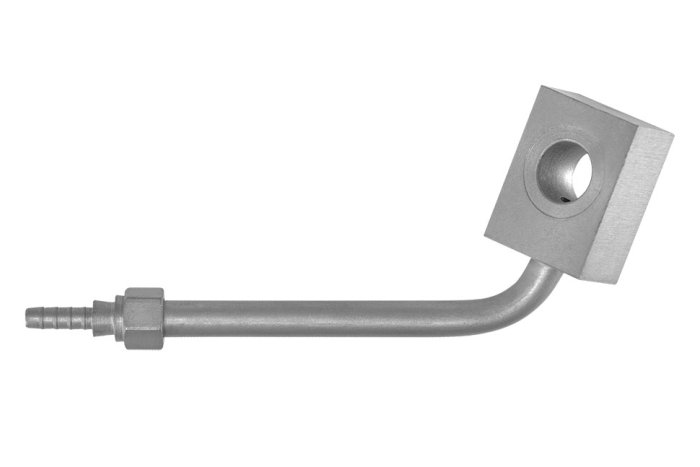 Фитинг banjo d10 mm, 70°, вправо, длинный D-03 сталь, под опрессовку S507065R-03LZ1, Goodridge