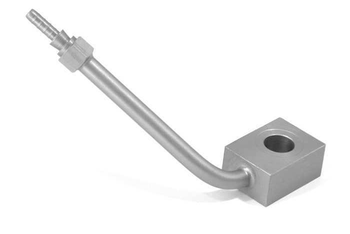 Фитинг banjo d10 mm, 70°, вправо, длинный D-03 сталь, под опрессовку S507065R-03LZ1, Goodridge