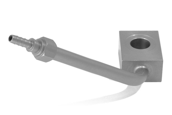 Фитинг banjo d10 mm, 70°, вправо, длинный D-03 сталь, под опрессовку S507065R-03LZ1, Goodridge