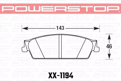 Колодки тормозные 23-1194 PowerStop Z23 задние Cadillac Escalade, Chevrolet Suburban 2007-2014