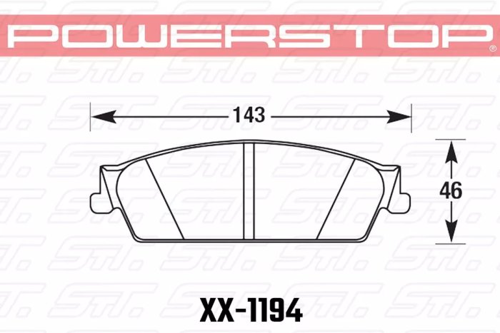 Колодки тормозные 23-1194 PowerStop Z23 задние Cadillac Escalade, Chevrolet Suburban 2007-2014