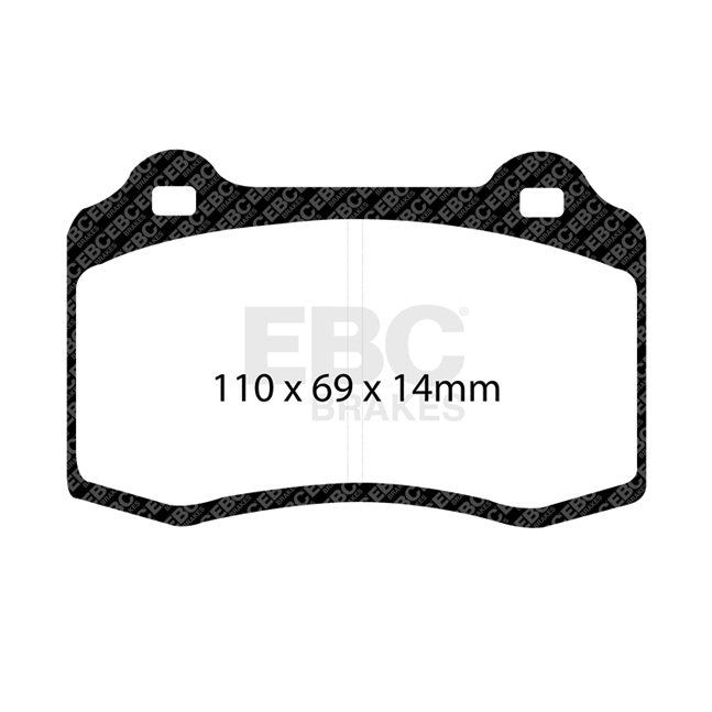 Колодки тормозные DP81140RPX EBC RP-X передние MMC Lancer Evo V-X / SUBARU WRX STI / MEGAN RS