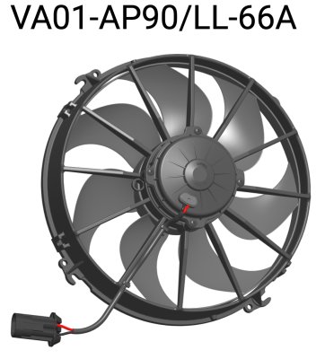 Вентилятор втягивающий (за радиатором) 12&quot; (305mm) 3170 м3/ч SPAL VA01-AP90/LL-66A